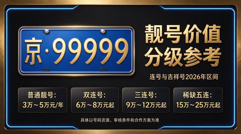 闲置北京租牌照三年价格明细表业务展示
